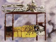 Frida Kahlo Bed oil painting artist